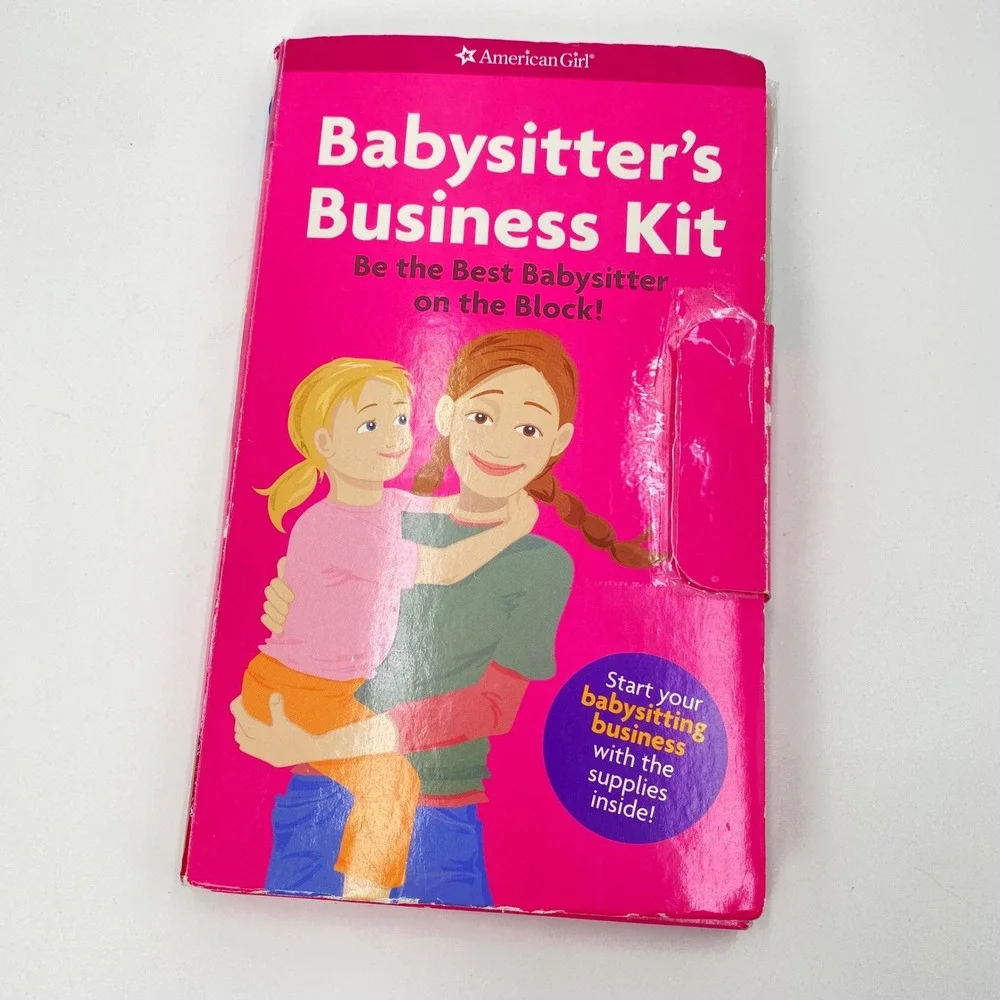 American Girl Babysitters Business Kit Handbook‎ Supplies Kids Fun Learning New